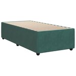 vidaXL Sommier à lattes de lit et matelas Vert foncé 80x200 cm Velours