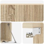 vidaXL Meuble TV mural 98 x 41 x 30 cm Chêne Sonoma Bois d'ingénierie