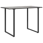 vidaXL Table de Jardin Grise 100x55x70 cm DPC et Acier