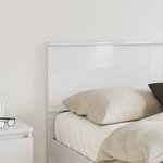 vidaXL Tête de lit Blanc Brillant 140 cm Bois d'ingénierie