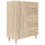 vidaXL Buffet haut Chêne sonoma Bois d'ingénierie