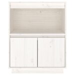 vidaXL Buffet Blanc 60x34x75 cm Bois massif de pin