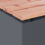 vidaXL Banc de jardin Anthracite 40 x 40 x 43 cm Acier