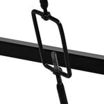 vidaXL Ensemble de bar 5 Pièces Bois massif recyclé et cuir de chèvre