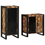vidaXL Ensemble de mobilier de salle de bain avec étagère 2 Pièces