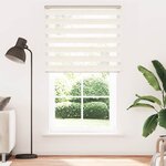 vidaXL Store zèbre beige marbré largeur du tissu 130 9 cm polyester