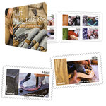 Carnet - L'art et la matière - 12 timbres autocollants