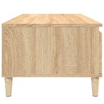 vidaXL Table basse Chêne sonoma 90x50x36 5 cm Bois d'ingénierie