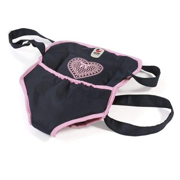 Bayer Chic 2000 782-26 - Sangle de Portage Poupée  anthracite - bleu foncé - rose