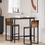 vidaXL table Bois ancien 100 x 40 x 100 5 cm