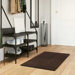 vidaXL Tapis de surface HUARTE Marron 110 x 60 cm Polyester