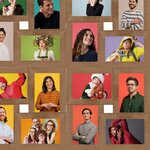 vidaXL Collage de cadres photo de photo 24x(10x15 cm) Marron clair MDF