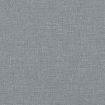 vidaXL Fauteuil long avec coussin et accoudoir droit gris clair tissu