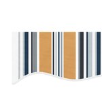 vidaXL Tissu de remplacement pour auvent rayures multicolores 4x3 m