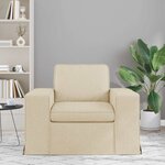 vidaXL Canapé Crème 103 x 80 x 82 cm tissu