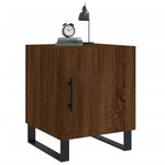 vidaXL Table de chevet chêne marron 40x40x50 cm bois d’ingénierie