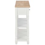 vidaXL Table console Blanc 120x30x76 cm MDF
