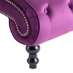 vidaXL Chaise longue Velours Violet