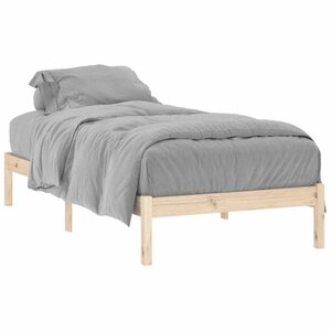 vidaXL Cadre de lit sans matelas 100x190 cm bois de pin massif