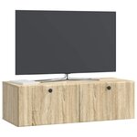 vidaXL Meuble TV mural 98 x 41 x 30 cm Chêne Sonoma Bois d'ingénierie
