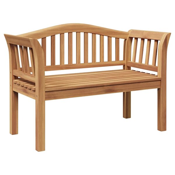 vidaXL Banc de jardin Marron 120 x 53 5 x 85 cm Bois de teck solide
