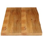 vidaXL Dessus de table à bord vivant 140x60x3 8cm bois massif manguier