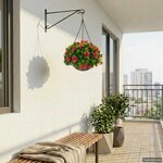 vidaXL Fleurs artificielles Rosé 33 x 33 x 44 cm PE et acier