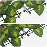 vidaXL Écran de balcon avec feuilles Vert et jaune 400 x 100 cm
