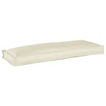 vidaXL Coussin de palette pour banc Crème 110x40x8 cm Tissu Oxford