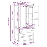 vidaXL Ensemble de meubles de rangement Marron Bois d'ingénierie