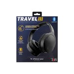 T'nB - CBTRAVEL2NC - Casque stéréo Bluetooth avec technologie de réduction de bruits active et touch pad + micro + adaptateur av