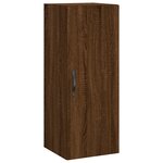 vidaXL Armoire murale chêne marron 34 5x34x90 cm bois d'ingénierie