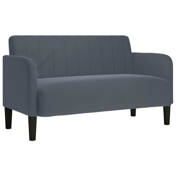 vidaXL Canapé causeuse gris foncé 109 cm velours