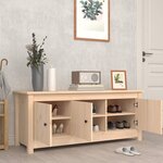 vidaXL Armoire à chaussures 110x38x45 5 cm Bois de pin massif