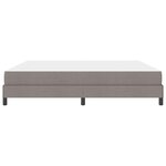 vidaXL Lit à ressorts avec matelas Taupe 200 x 200 cm tissu