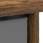 vidaXL Bureau Chêne fumé Bois d'ingénierie 100 x 40 x 75 cm
