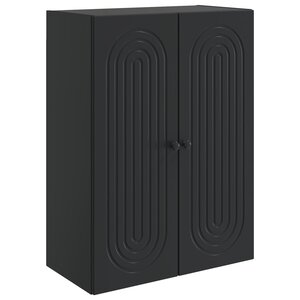vidaXL Armoire Murale Noir 66 x 34 5 x 90 cm Bois d'ingénierie