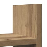 vidaXL Organiseur de bureau chêne artisanal 34.5 x 15.5 x 35.5 cm