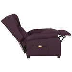 vidaXL Fauteuil de massage Violet Tissu