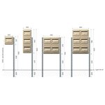 Bloc de boites aux lettres collectives extérieures · B4 - Beige ivoire