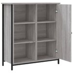 vidaXL Buffet sonoma gris 70x30x80 cm bois d'ingénierie