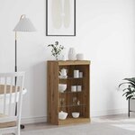 vidaXL Buffet chêne artisanal 60 5 x 37 x 100 cm Bois d'ingénierie