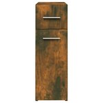 vidaXL Armoire d'apothicaire Chêne fumé 20x45 5x60cm Bois d'ingénierie