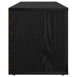 vidaXL Meuble TV Chêne noir 100 x 31 5 x 35 cm Bois d'ingénierie