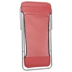 vidaXL Chaises plage pliantes lot de 2 textilène acier enduit poudre