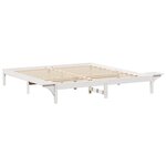 vidaXL Cadre de lit Blanc Blanc