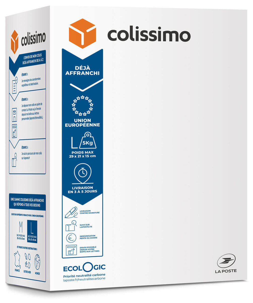 Colissimo PrêtàEnvoyer Union Européenne Boîte de taille L 5 kg La Poste