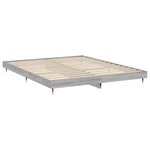 vidaXL Cadre de lit sonoma gris 140x200 cm bois d'ingénierie
