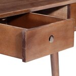 Vidaxl table console 110 x 35 x 76 cm bois d'acacia massif