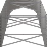 vidaXL Lit surélevé de jardin Acier galvanisé 224x80x68 cm gris